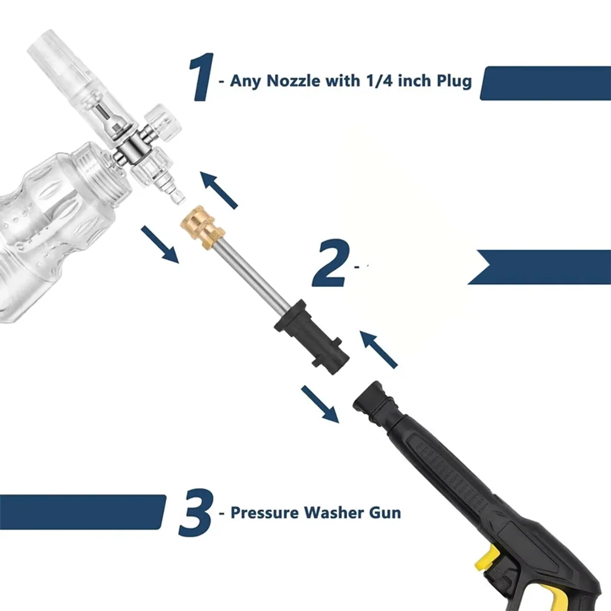 Pressure Washer Extension Lance | Stainless Steel Shaft | 1/4 Inch Quick Connect
