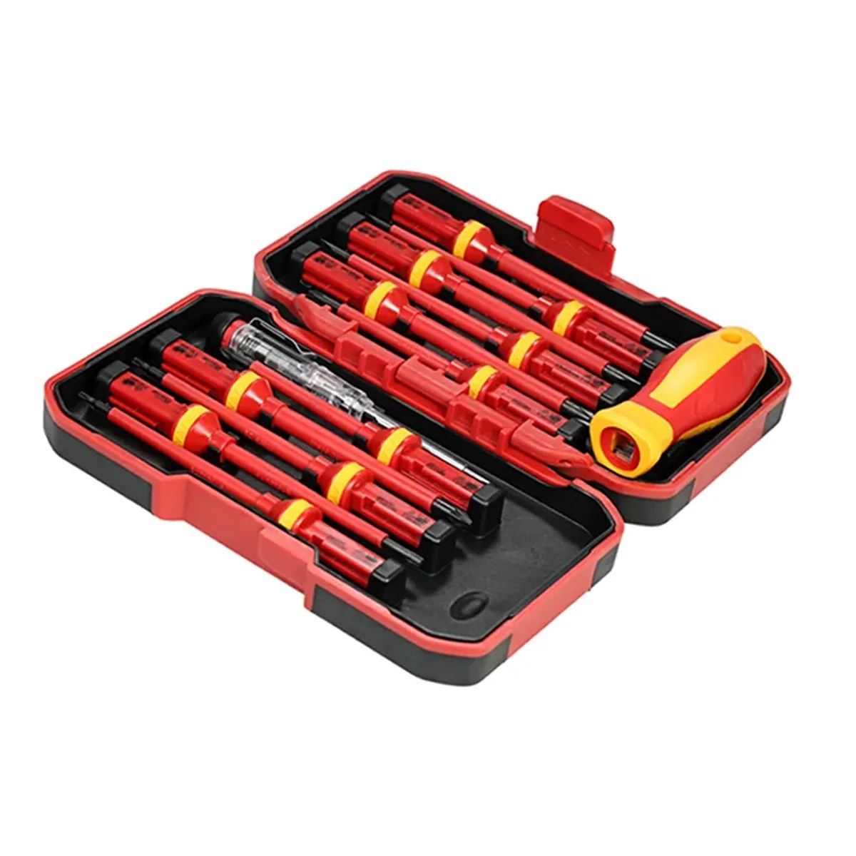 Insulated Screwdriver Set | 13-Piece 1000V Electrical Tool Kit with Magnetic Bits - Image 1