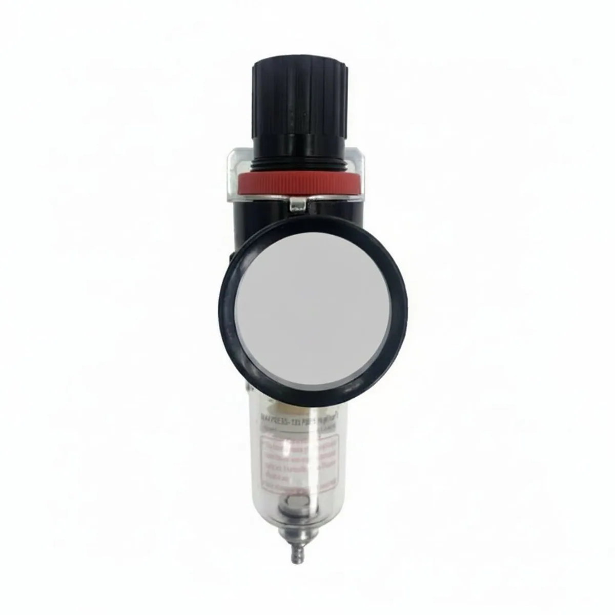 Afr-2000 1/4 inch pneumatic filter regulator for air compressor systems, showing moisture separator and pressure gauge.