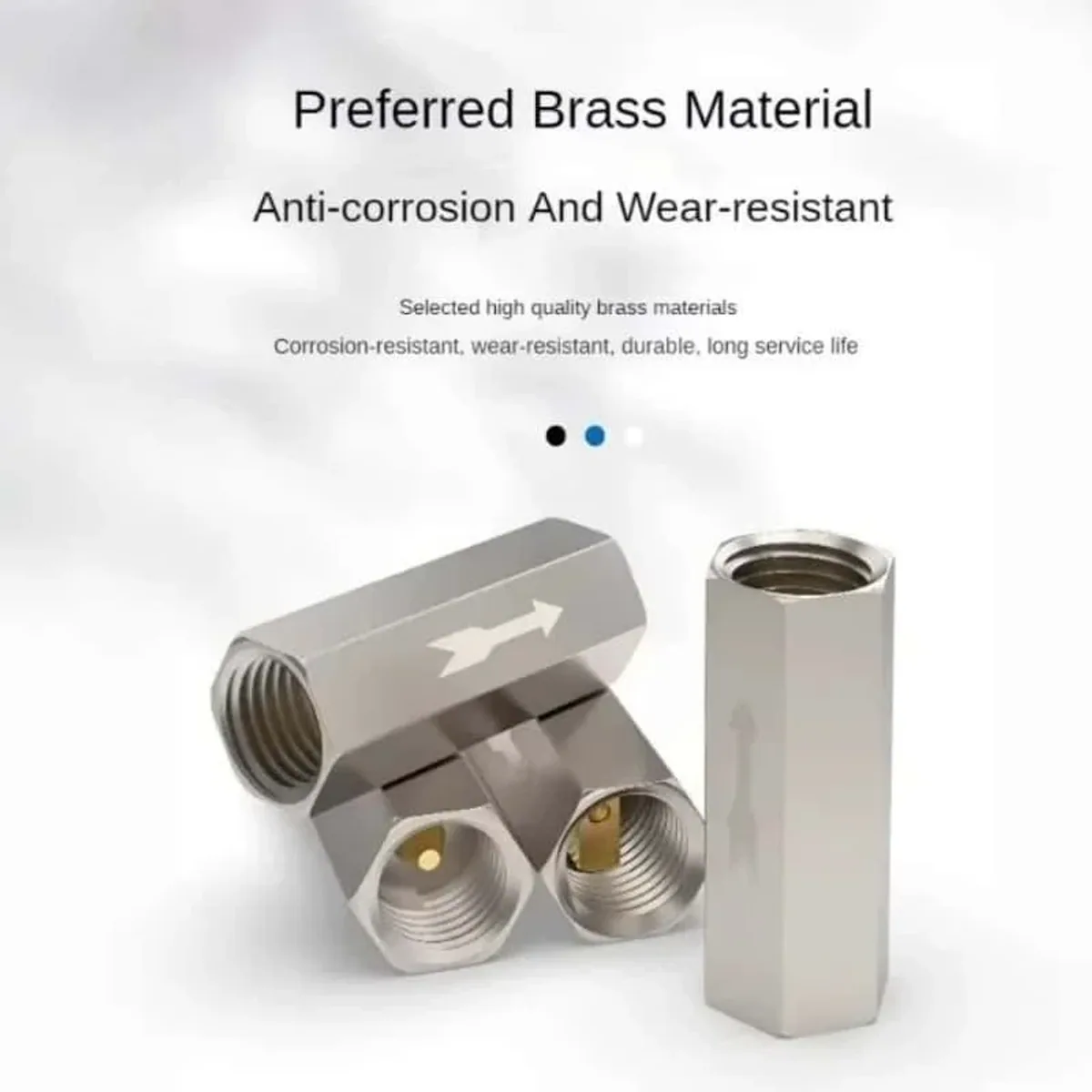 Air Compressor Check Valve | Brass Inline | G1/8 to G3/4 Female Thread - Thumbnail 5