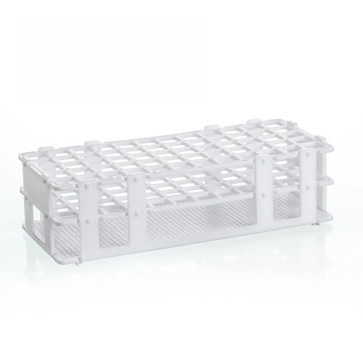 Plastic Test Tube Rack 60 Hole | 16mm Wells | Detachable White - Thumbnail 5
