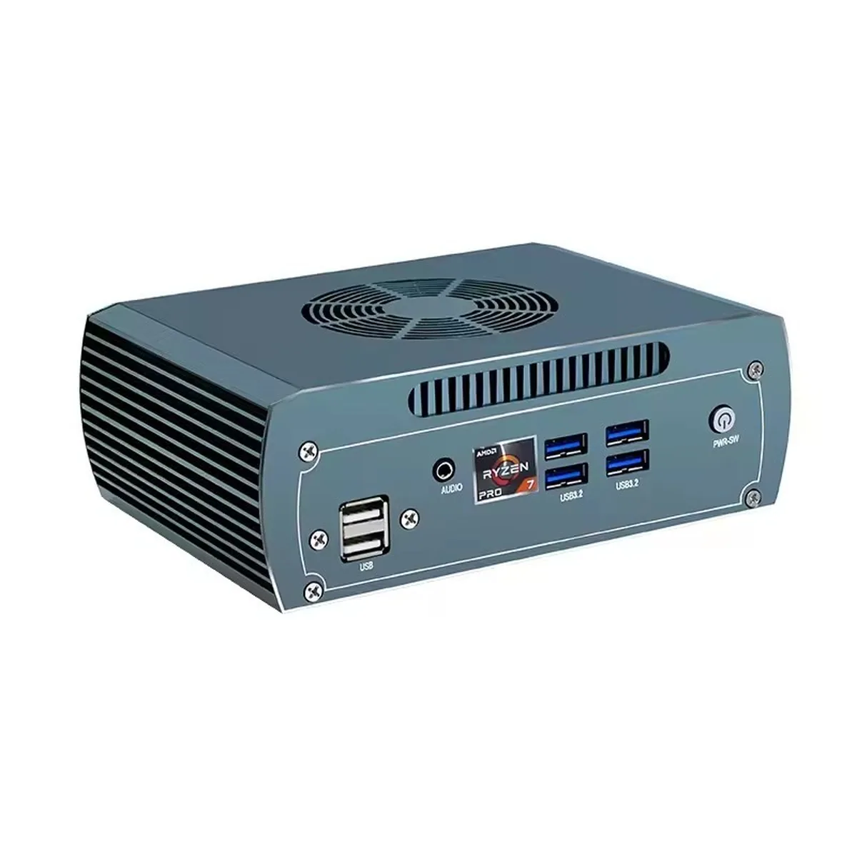 Firewall Appliance Mini PC | AMD Ryzen 5 DDR5 | Quad 2.5G LAN Metal Server - Image 1