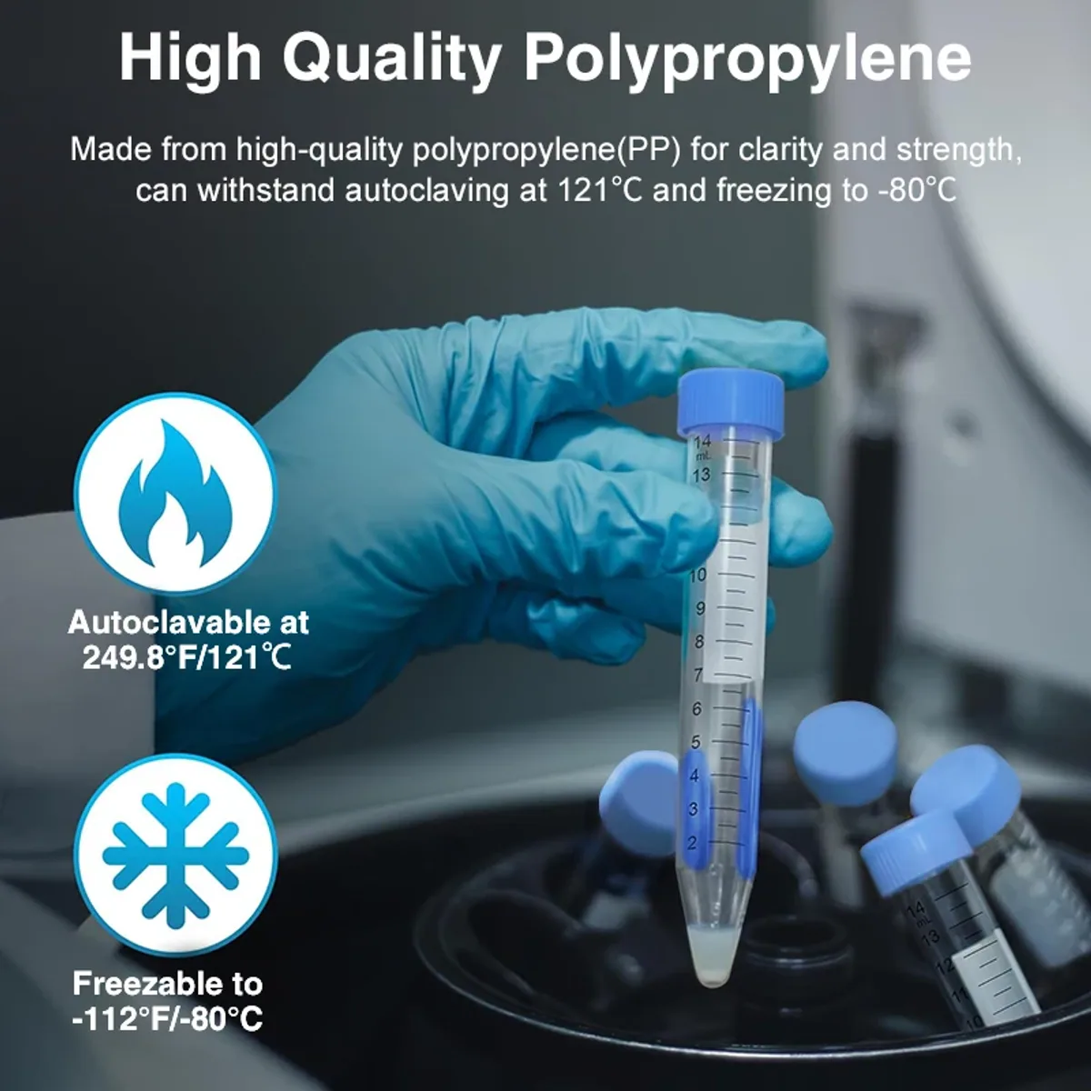Centrifuge Tube 0.2ml to 50ml | Polypropylene | Leak-Proof Screw Cap