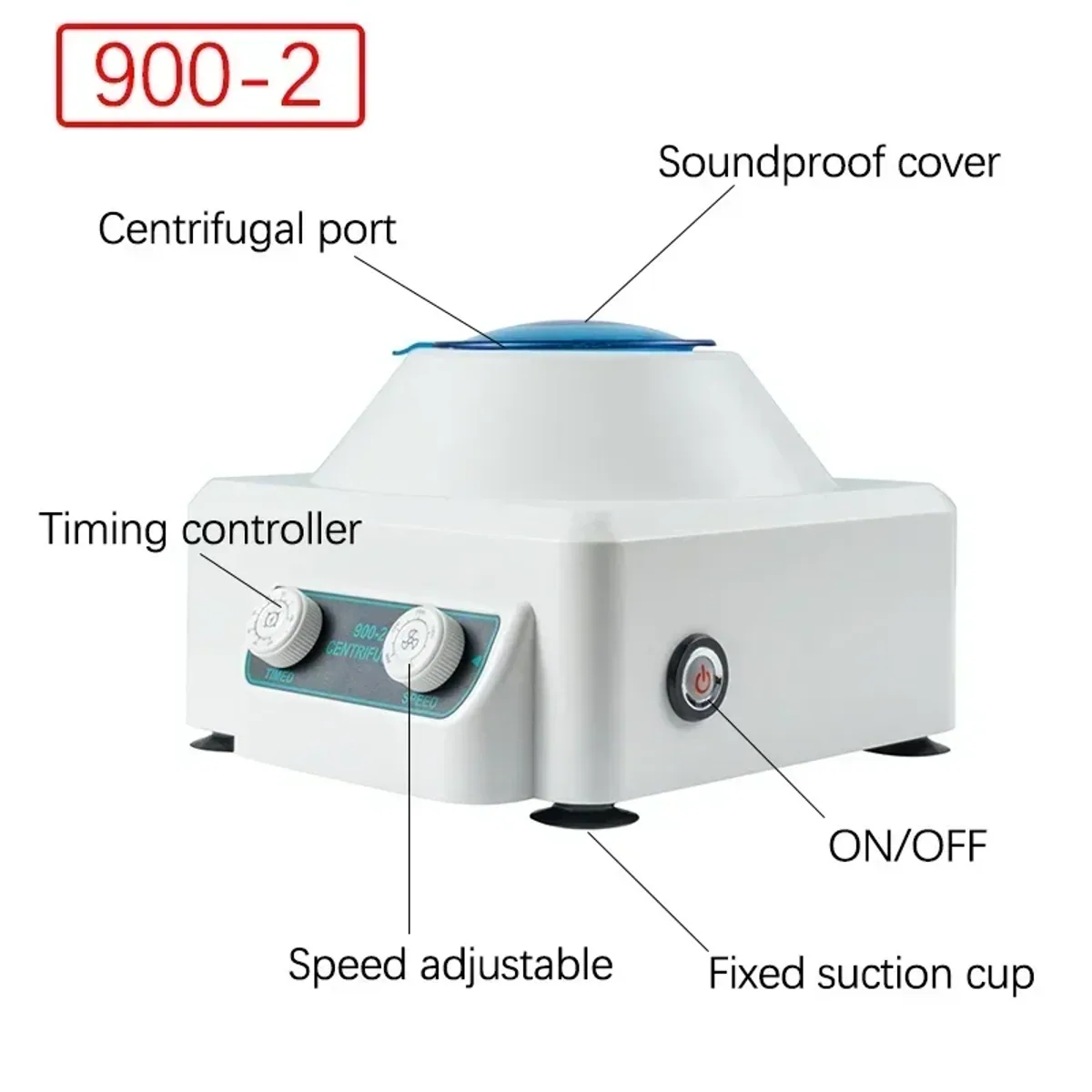 Laboratory Centrifuge 900-2 / 900-1S | 4000rpm | 6 x 10ml | Timer - Thumbnail 4