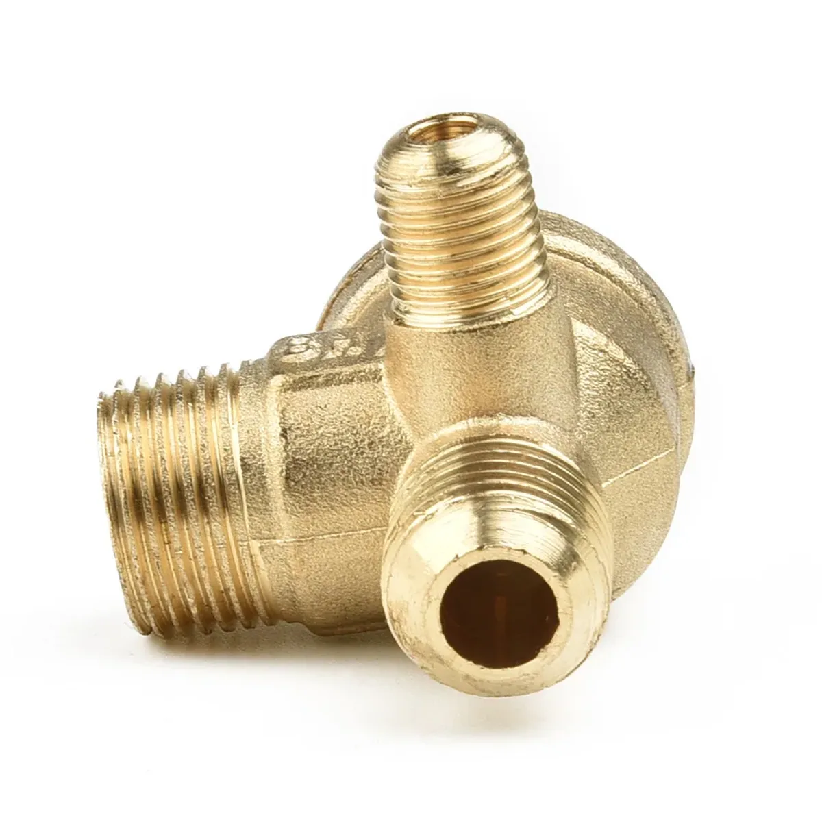 Air Compressor Check Valve | 3 Port Brass | 10mm 14mm 16mm Ports - Thumbnail 3
