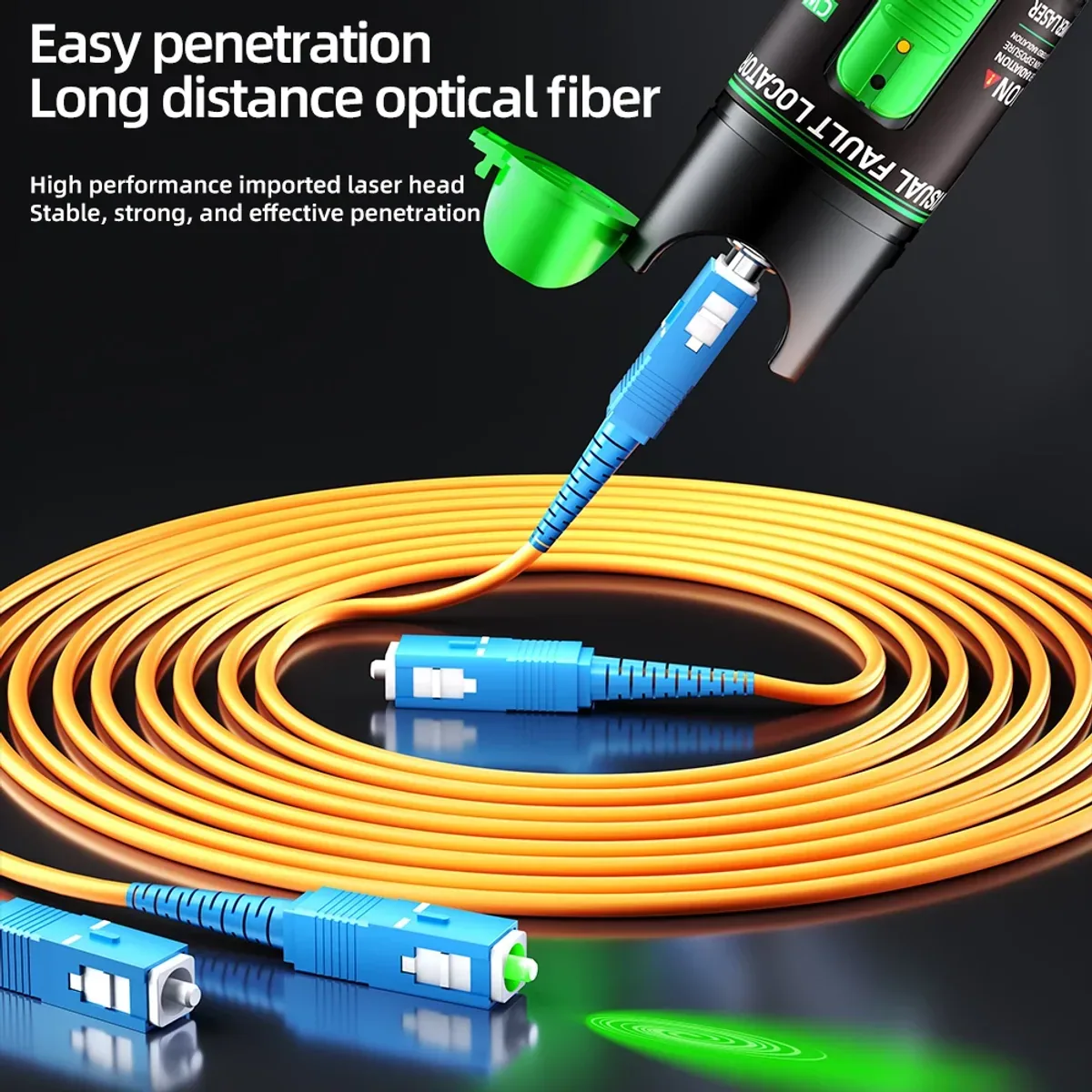 Visual Fault Locator Pen | Green 510nm or Red 650nm | 15mW to 50mW - Thumbnail 8
