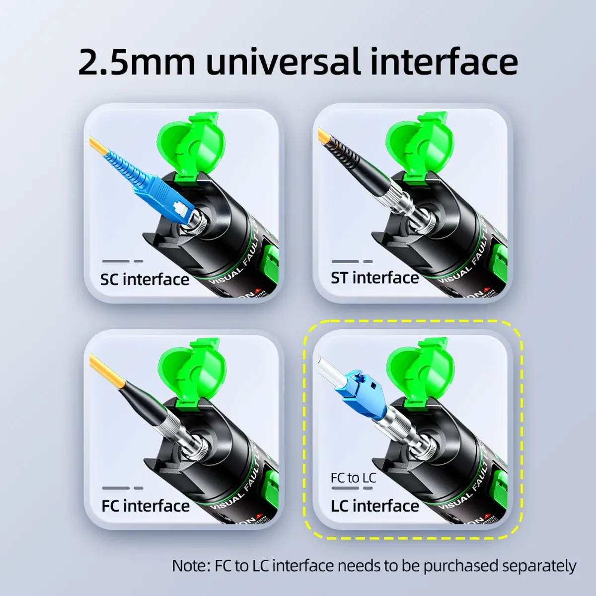 Visual Fault Locator Pen | Green 510nm or Red 650nm | 15mW to 50mW - Thumbnail 2