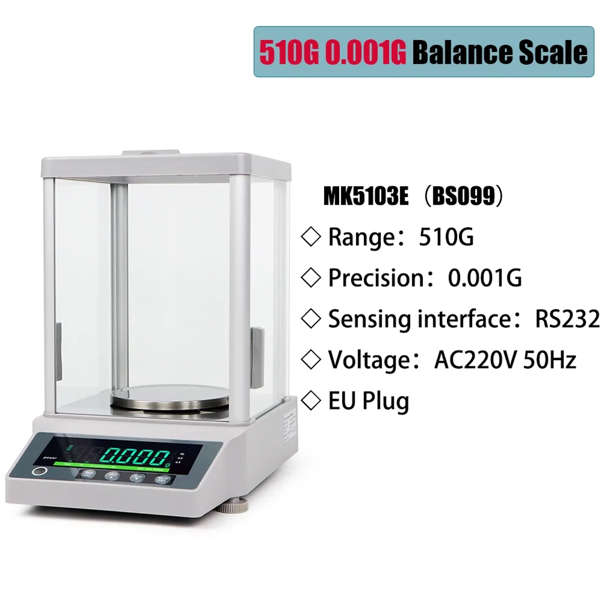 Analytical Balance MK3103C/MK5103E | 0.001g | 310g or 510g | RS232 - Thumbnail 2