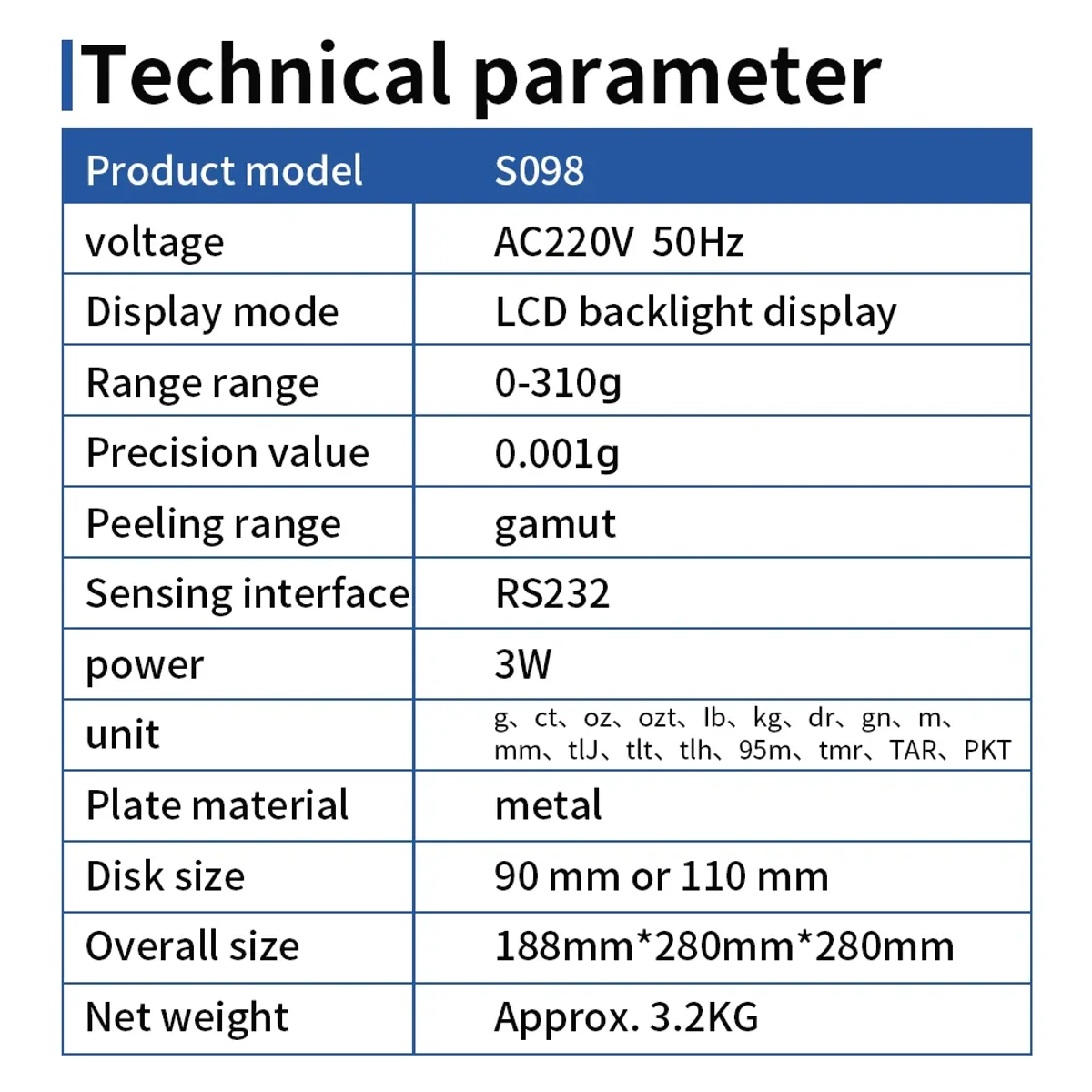Analytical Balance MK3103C/MK5103E | 0.001g | 310g or 510g | RS232 - Thumbnail 3