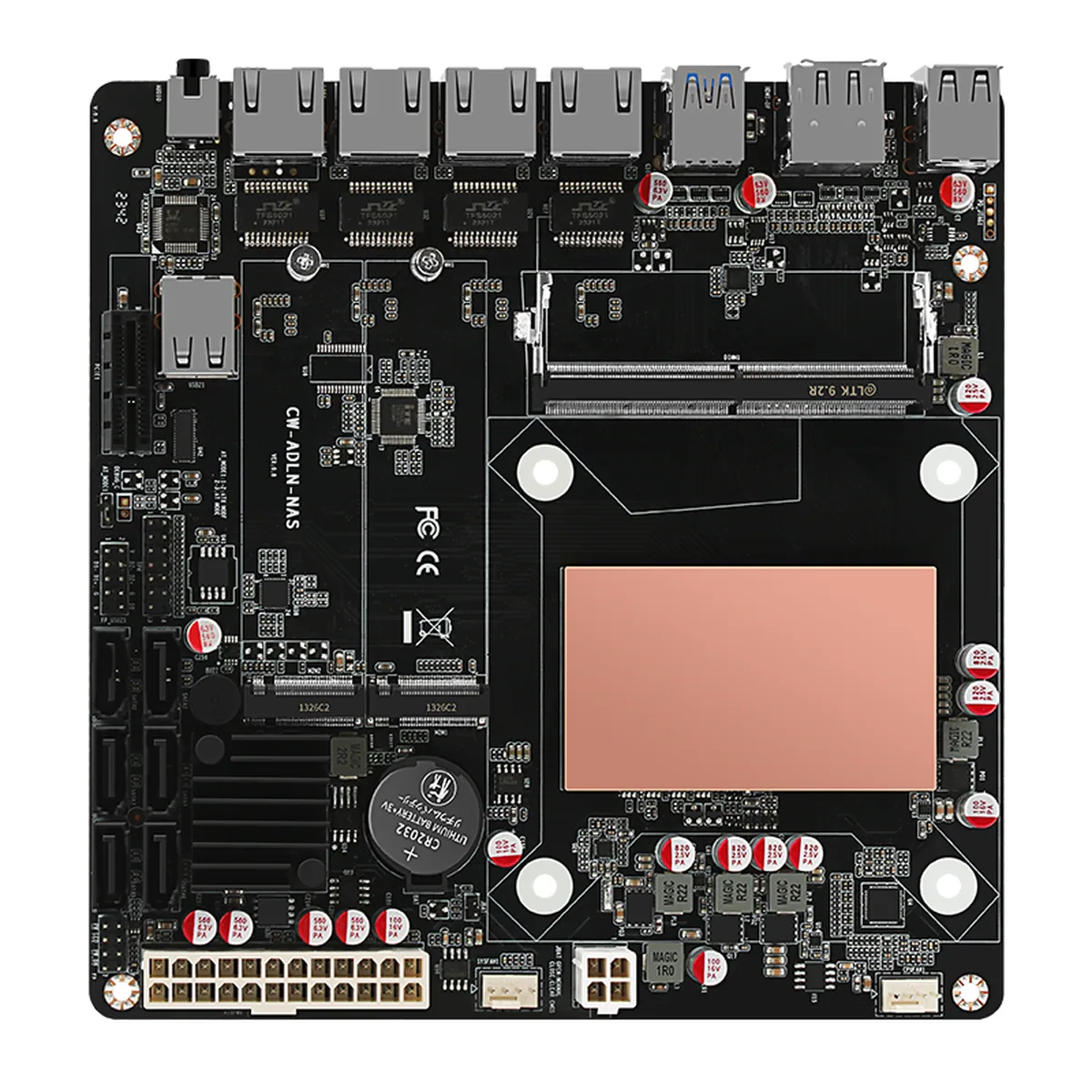 Appliance Mini PC Motherboard | 4x I226 2.5G LAN | DIY 6-Bay NAS ITX - Thumbnail 4