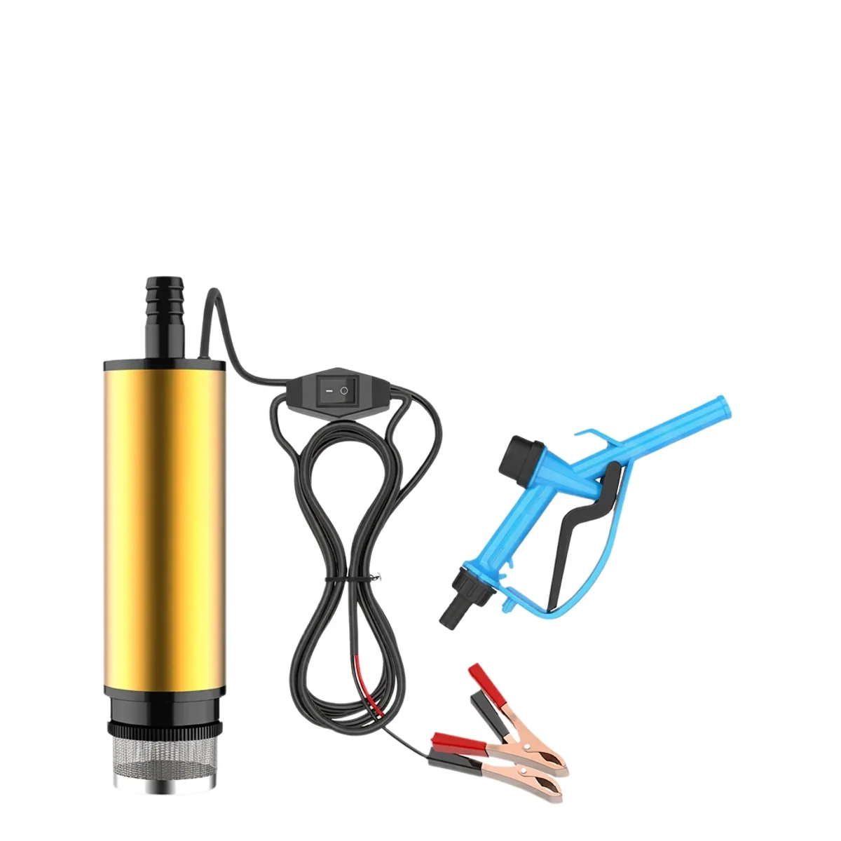 Pump Kit 12V 24V DC | Self-Priming Heavy-Duty Flow | Battery Clamps