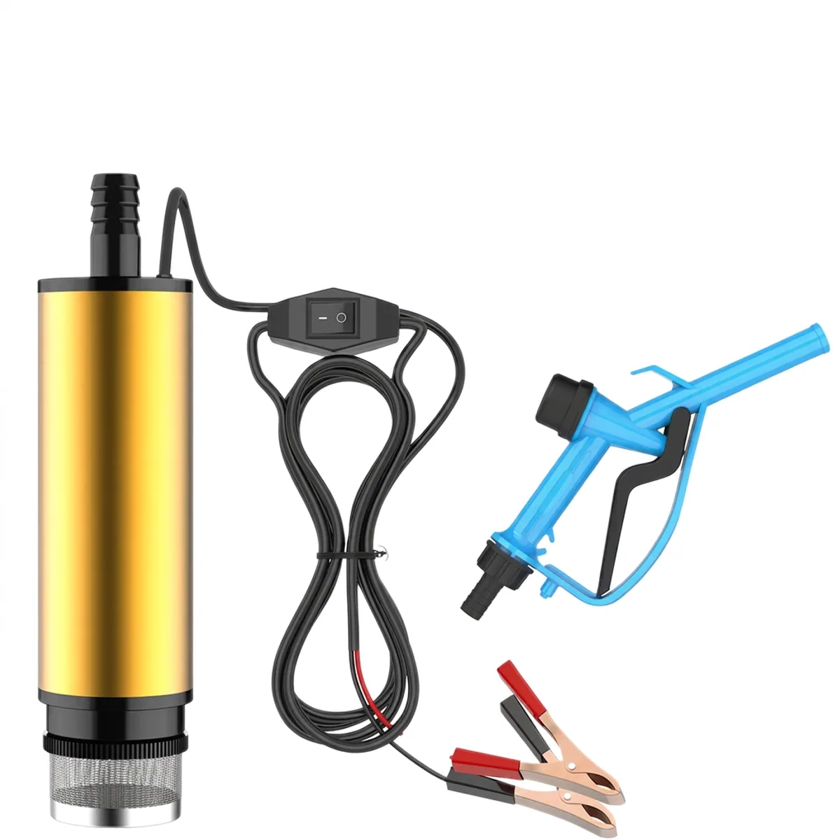 Pump Kit 12V 24V DC | Self-Priming Heavy-Duty Flow | Battery Clamps - Thumbnail 2
