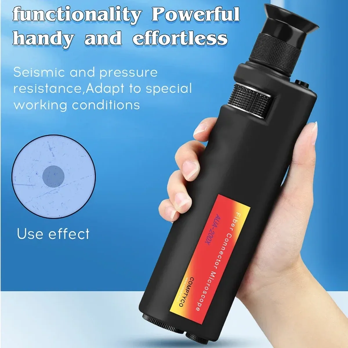 Fibre Inspection Microscope | 200x or 400x | 2.5mm and 1.25mm Adapters - Thumbnail 2