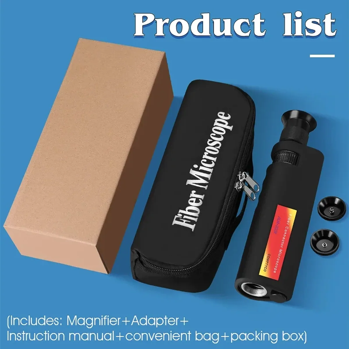 Fibre Inspection Microscope | 200x or 400x | 2.5mm and 1.25mm Adapters - Thumbnail 7