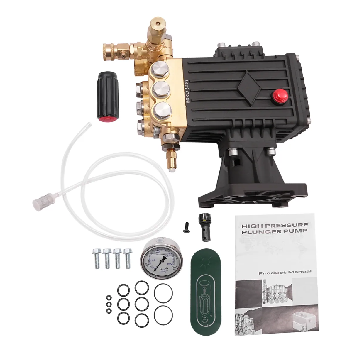 Pressure Washer Pump SJF-1807Q | 275 Bar 4000psi | 15L/min Brass Head - Thumbnail 5