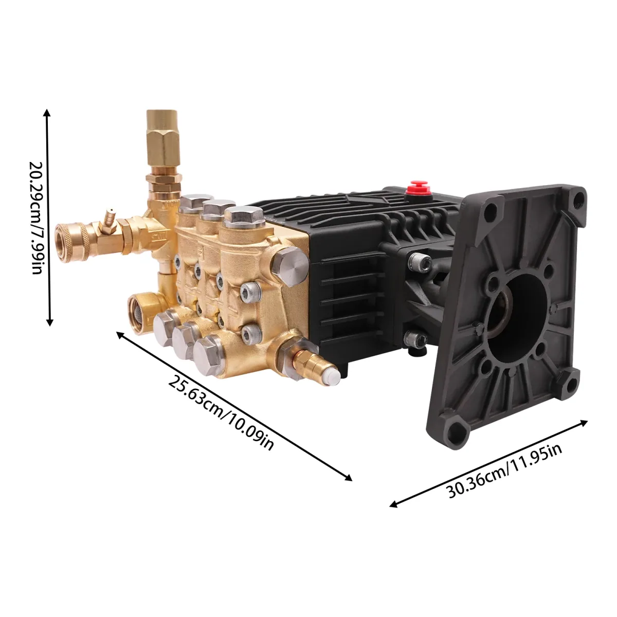 Pressure Washer Pump SJF-1807Q | 275 Bar 4000psi | 15L/min Brass Head - Thumbnail 3