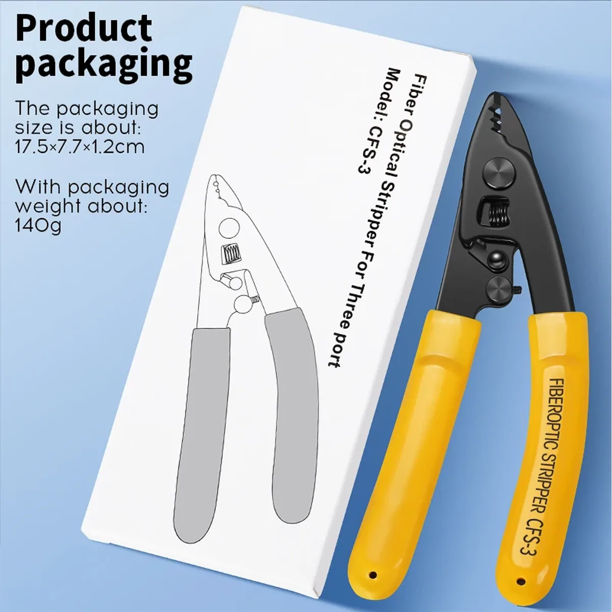 Fibre Stripping Tool CFS-3 | Three-Port Stripper | 3mm to 125um Fibre - Thumbnail 5