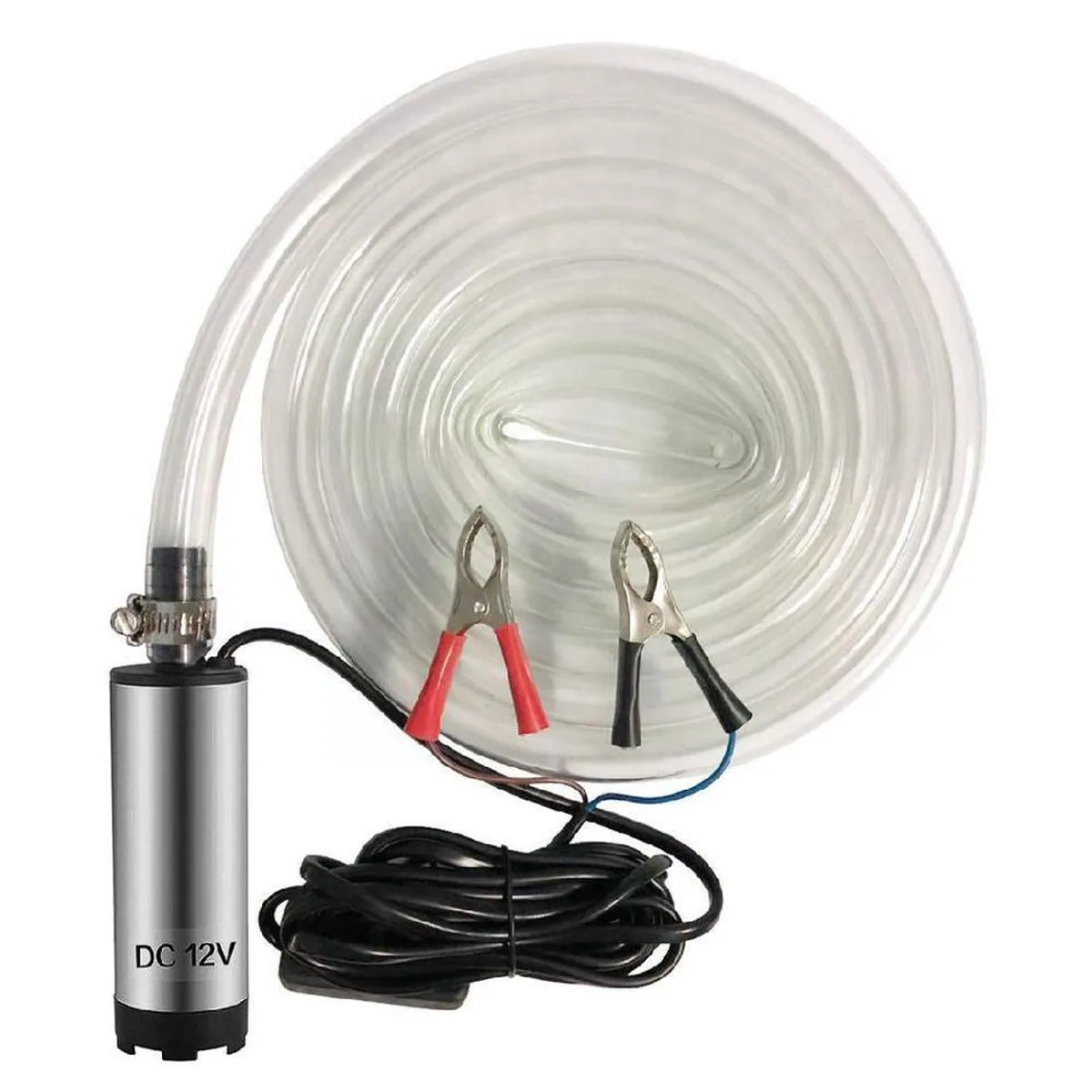 12V Oil Transfer Pump | Submersible 12L/min Flow Rate | Steel Housing for Diesel - Thumbnail 2