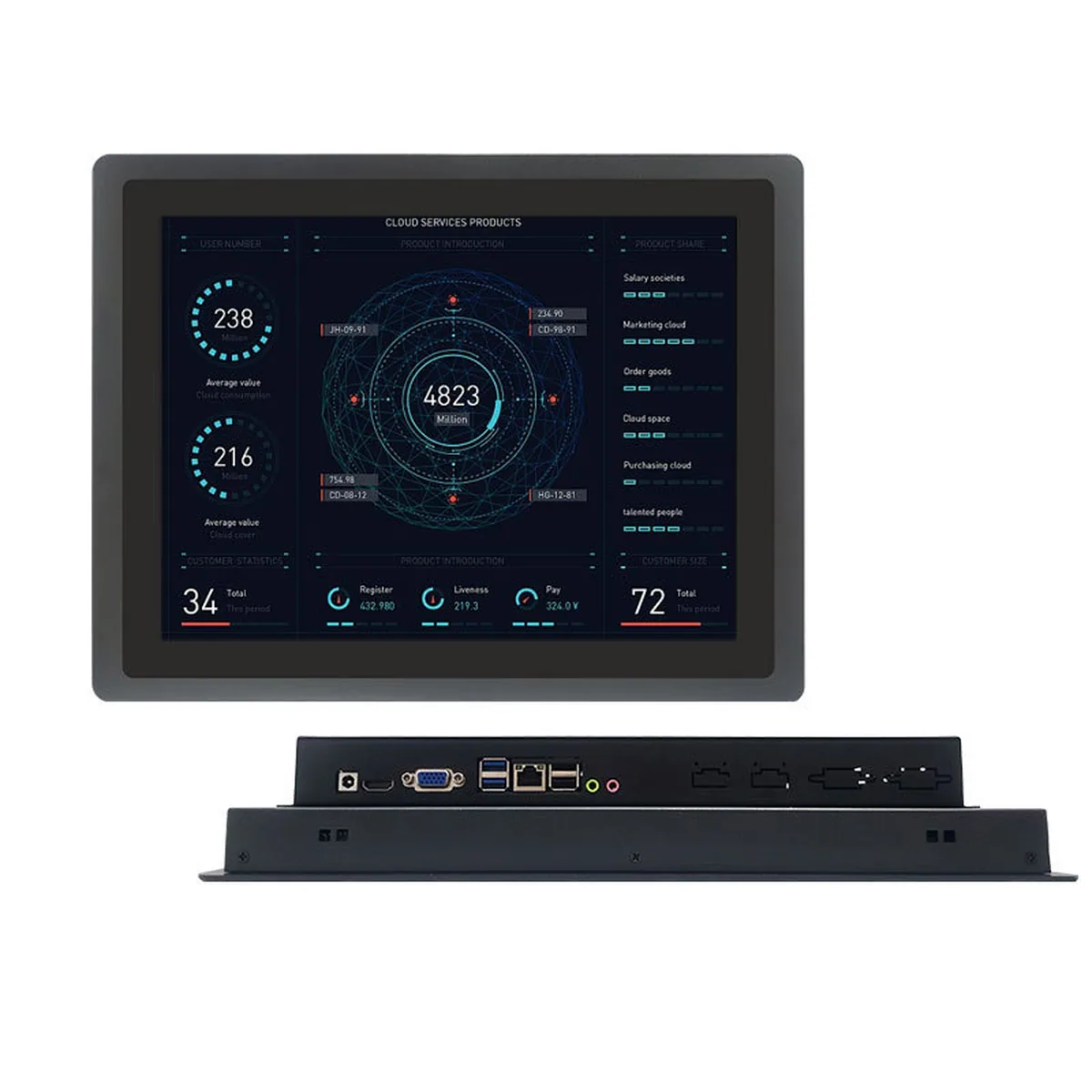 Industrial Touch Panel PC | Fanless Passive Cooling | 17-19 Inch - Image 1
