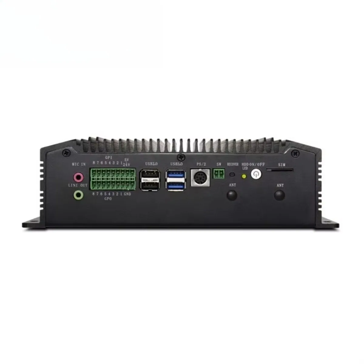 Industrial Mini PC | Dual PoE 4 COM Ports | 9-36V Wide Voltage i7 - Thumbnail 3