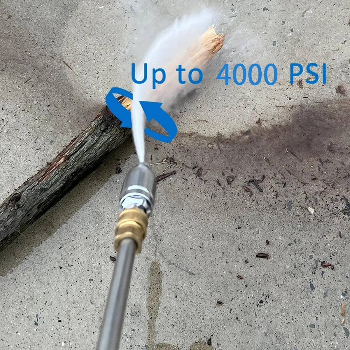 Pressure Washer Rotating Nozzle | 1/4 Quick Connect | 7 Tips & Holder - Thumbnail 3