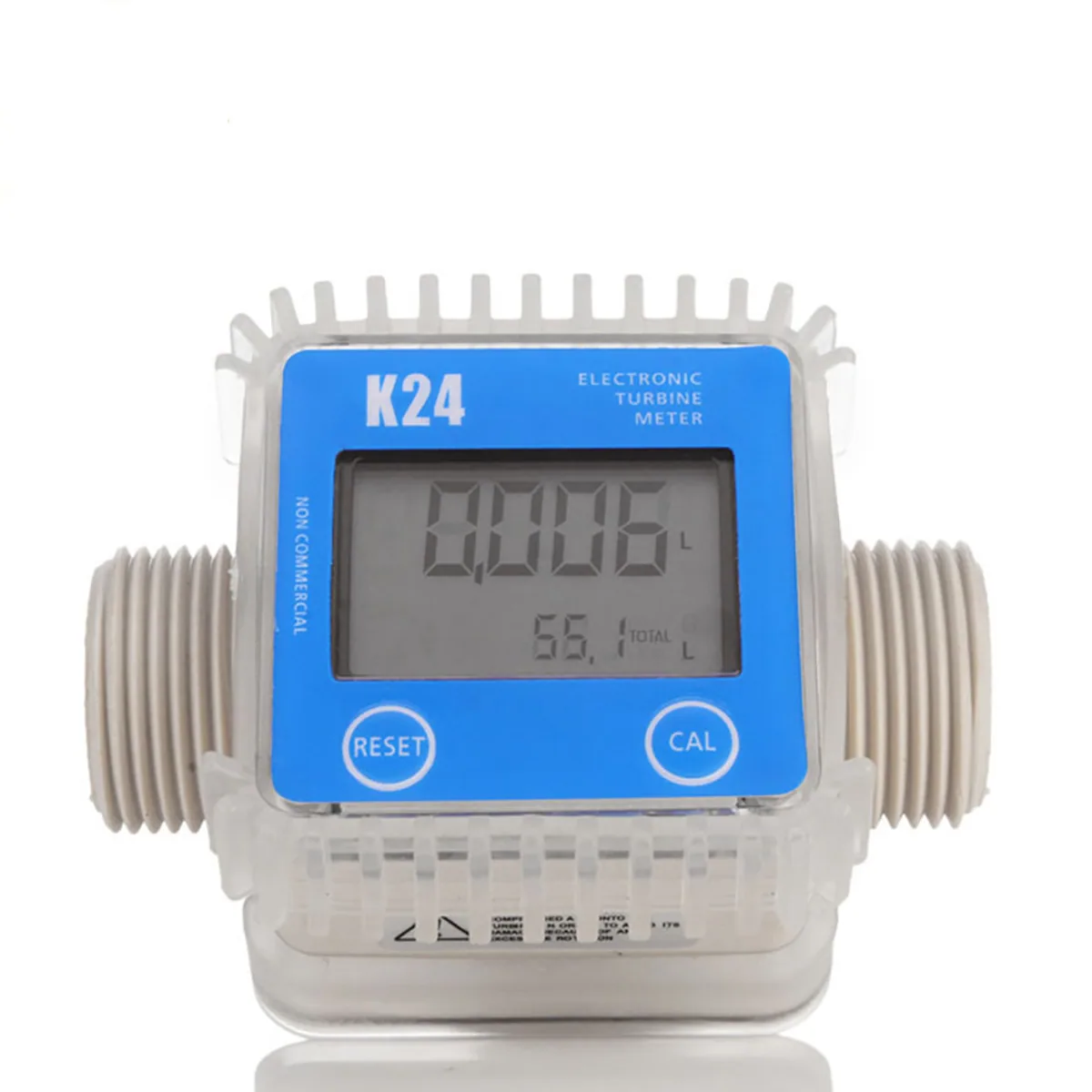 Flow Meter K24 Digital | 1-Inch Turbine LCD Gauge | Fuel Liquid Monitor - Thumbnail 4
