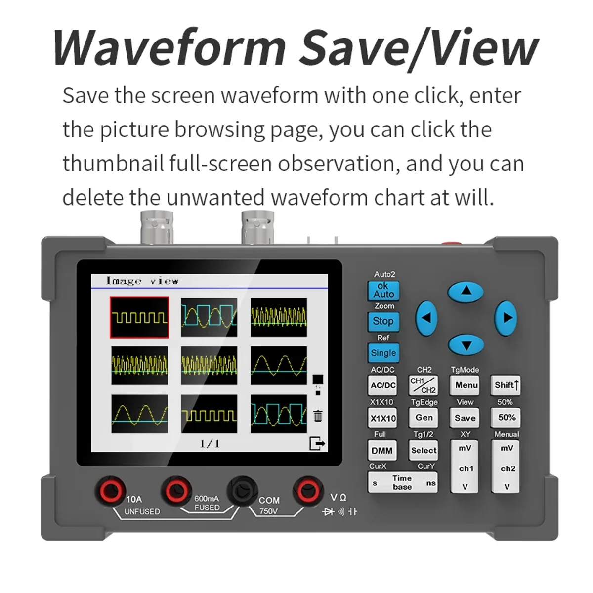 Oscilloscope Signal Generator DSO3D12 | Up to 120MHz 250MSa/s | 3 in 1 - Thumbnail 7