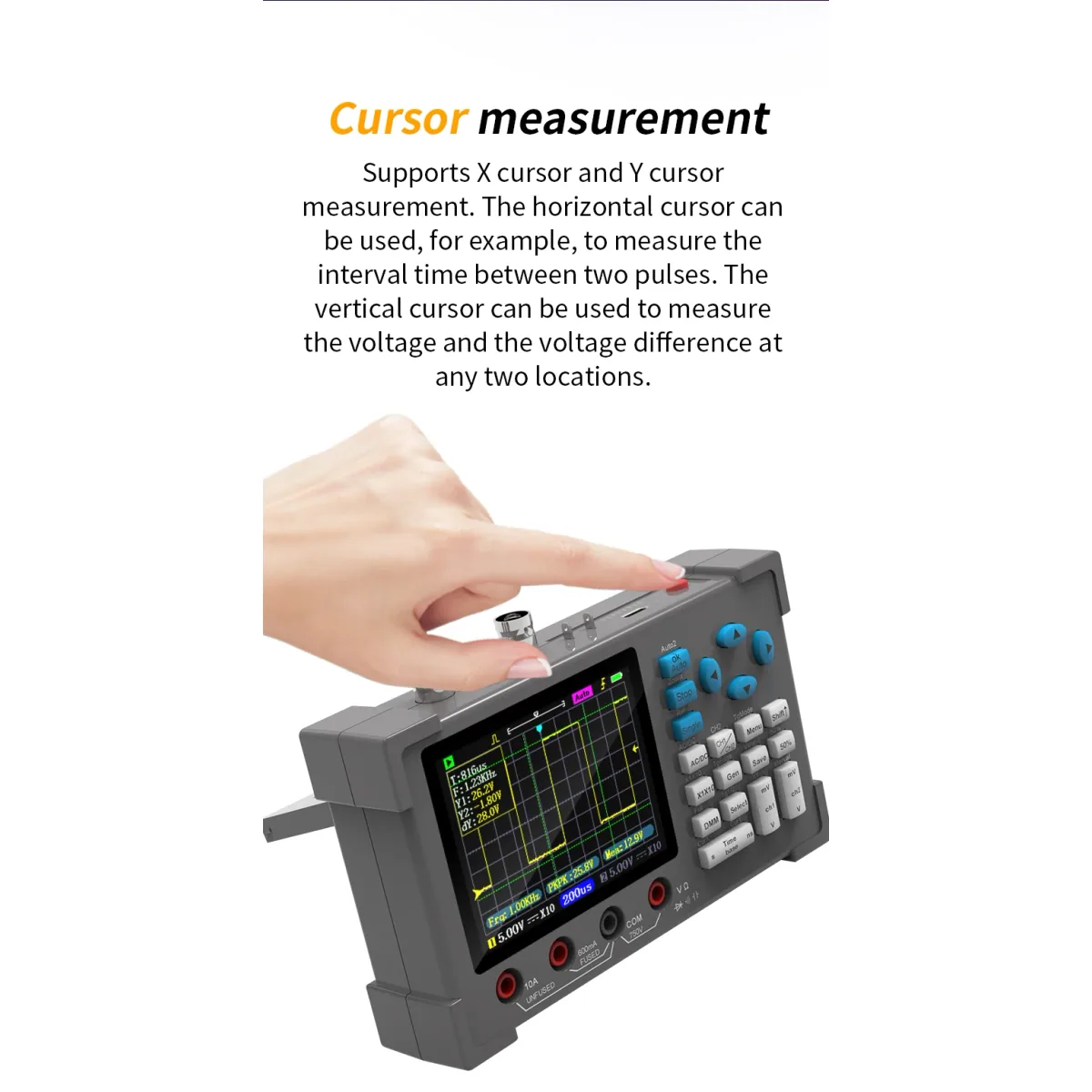 Oscilloscope Signal Generator DSO3D12 | Up to 120MHz 250MSa/s | 3 in 1 - Thumbnail 3