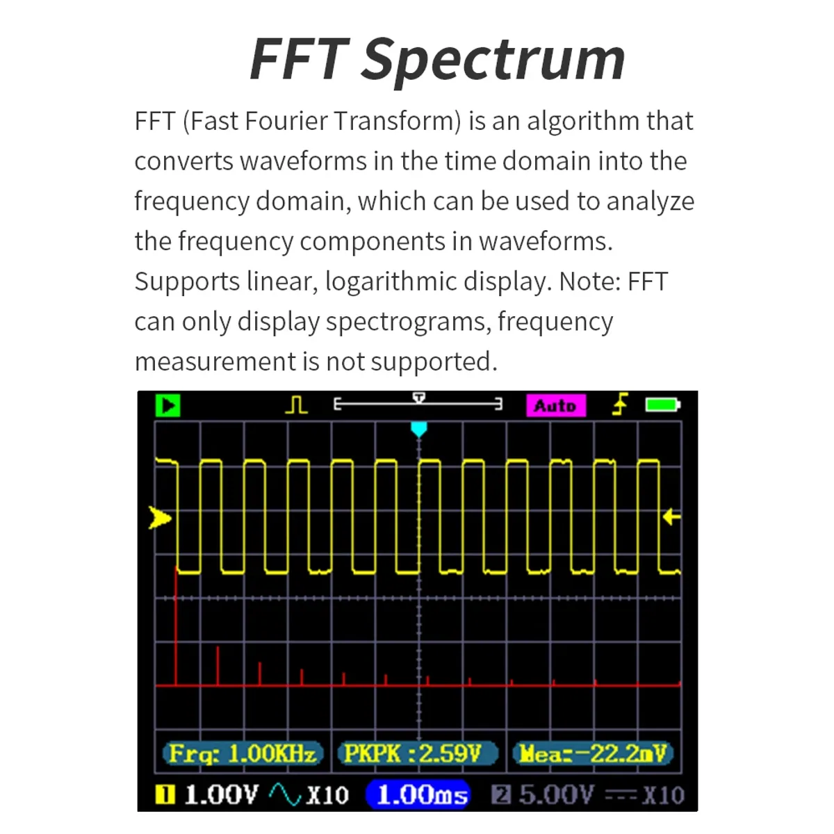 Oscilloscope Signal Generator DSO3D12 | Up to 120MHz 250MSa/s | 3 in 1 - Thumbnail 4
