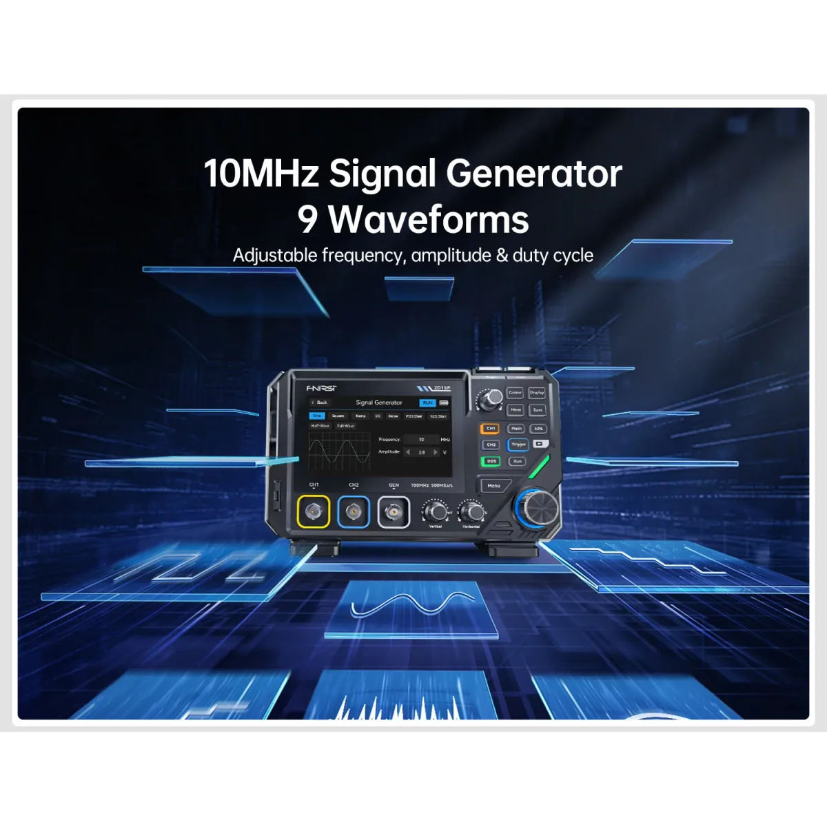 Digital Oscilloscope 2D15P | 2CH 100MHz 500MSa/s | Multimeter and DDS - Thumbnail 5