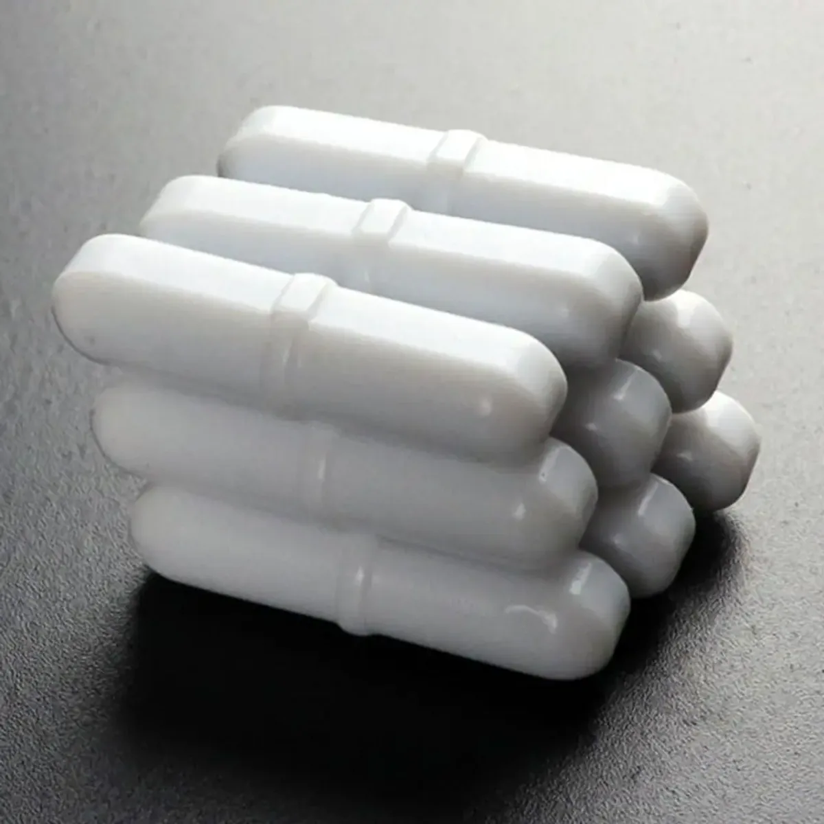 PTFE Magnetic Stir Bars 10 Pack | White Cylindrical | 6mm to 15mm Options - Thumbnail 3