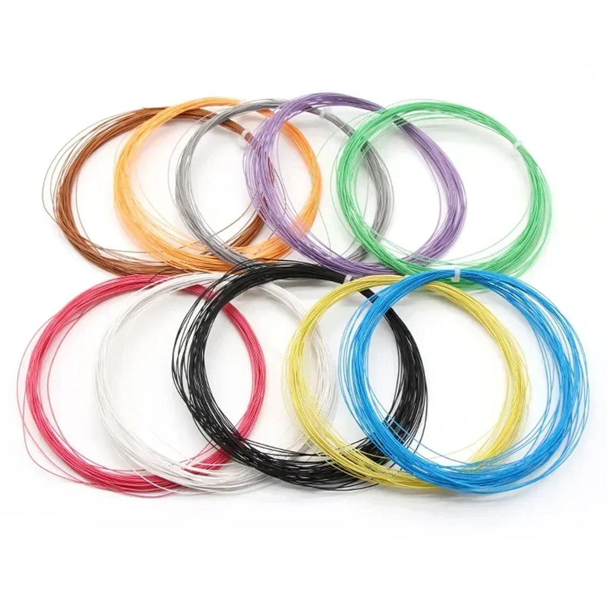 Professional-Grade PTFE Silver-Plated Copper Wire | UL1423 Certified | 24-38 AWG for High-Temperature Electronics - Image 1