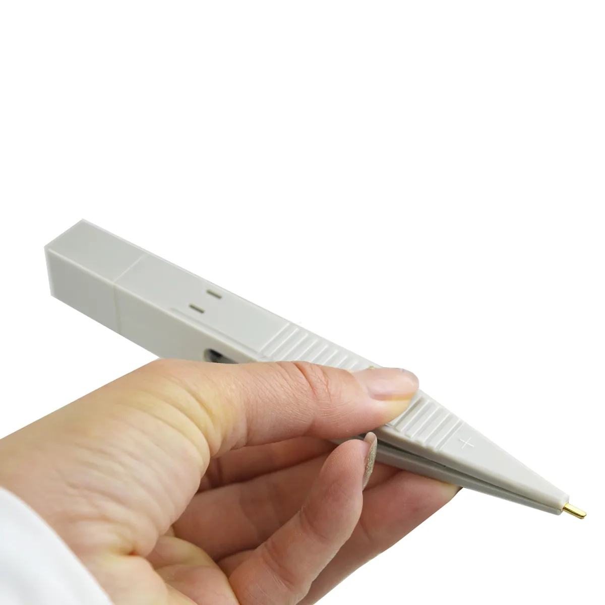 Capacitor Discharge Pen | Grey Tweezer Type with LED | Below 1000V - Thumbnail 3