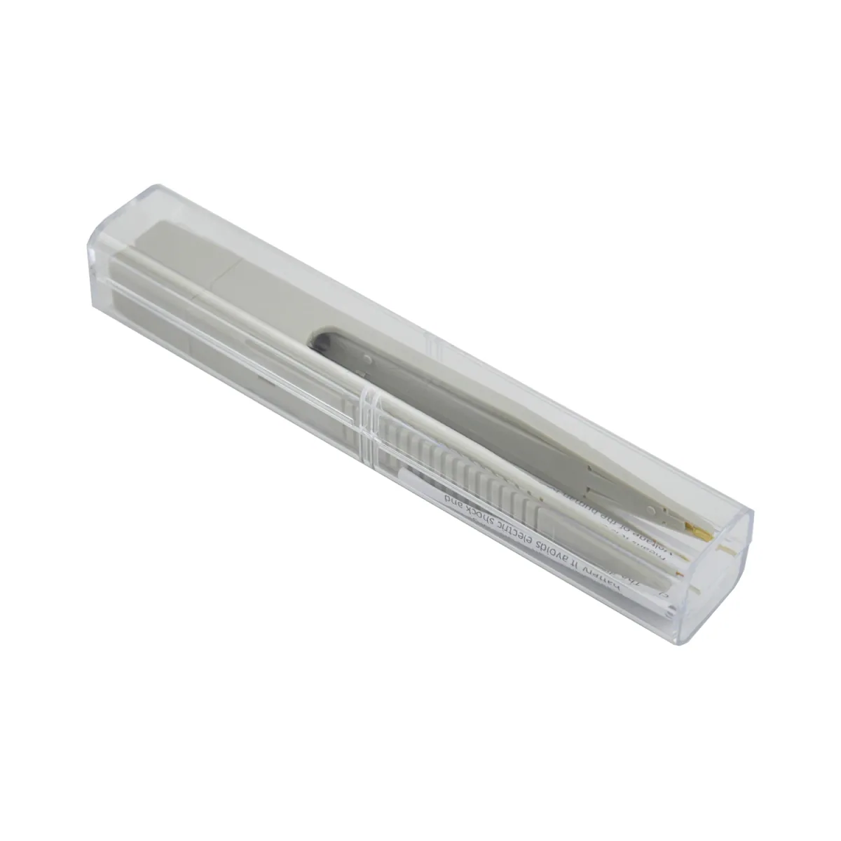 Capacitor Discharge Pen | Grey Tweezer Type with LED | Below 1000V - Thumbnail 2