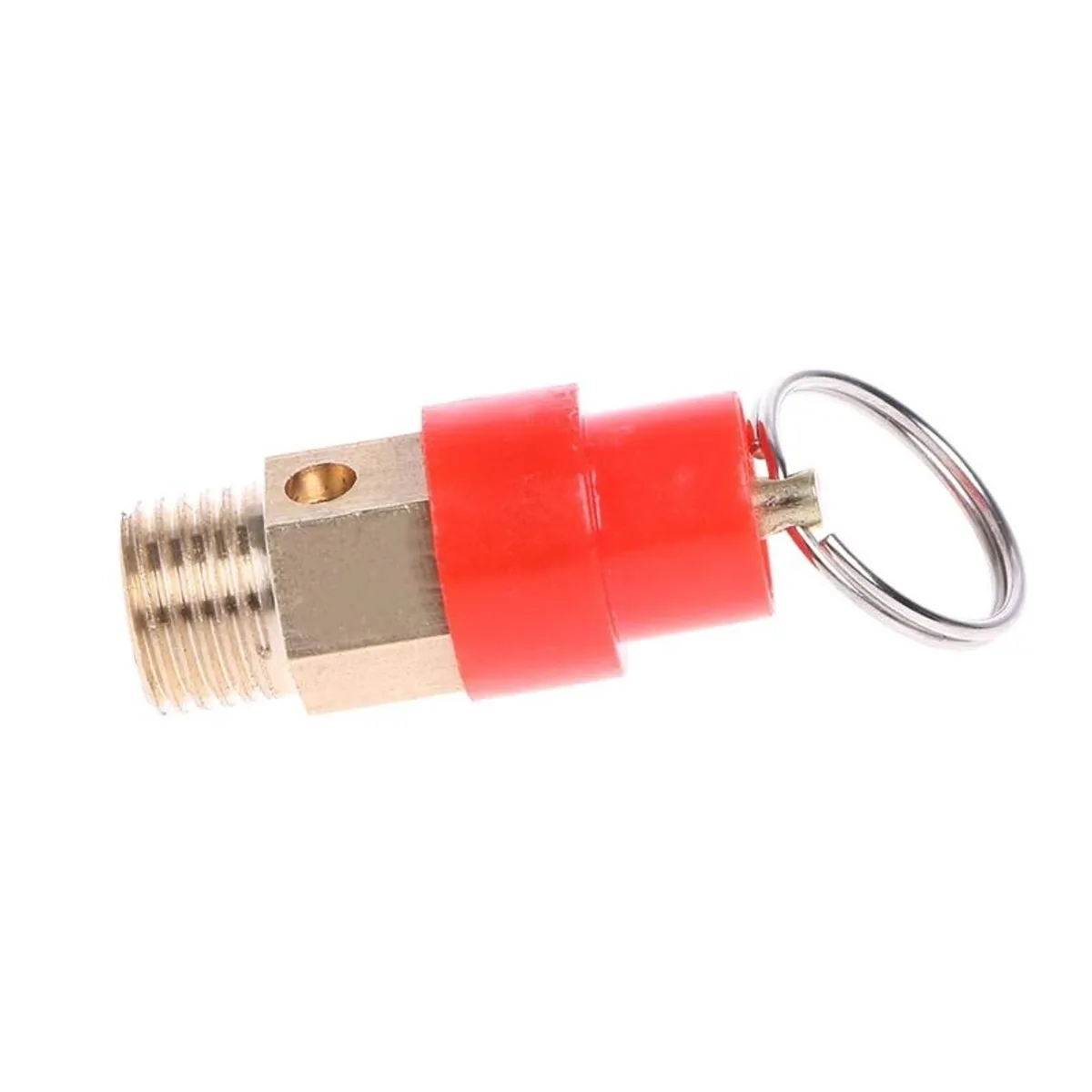 Air Compressor Safety Relief Valve | 1/4" BSP Brass | 120PSI Pull Ring - Thumbnail 6