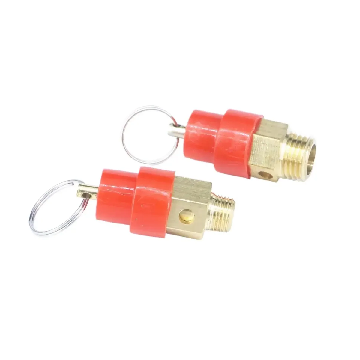 Air Compressor Safety Relief Valve | 3 to 15 Bar | 1/8" or 1/4" BSP Male Brass - Thumbnail 3