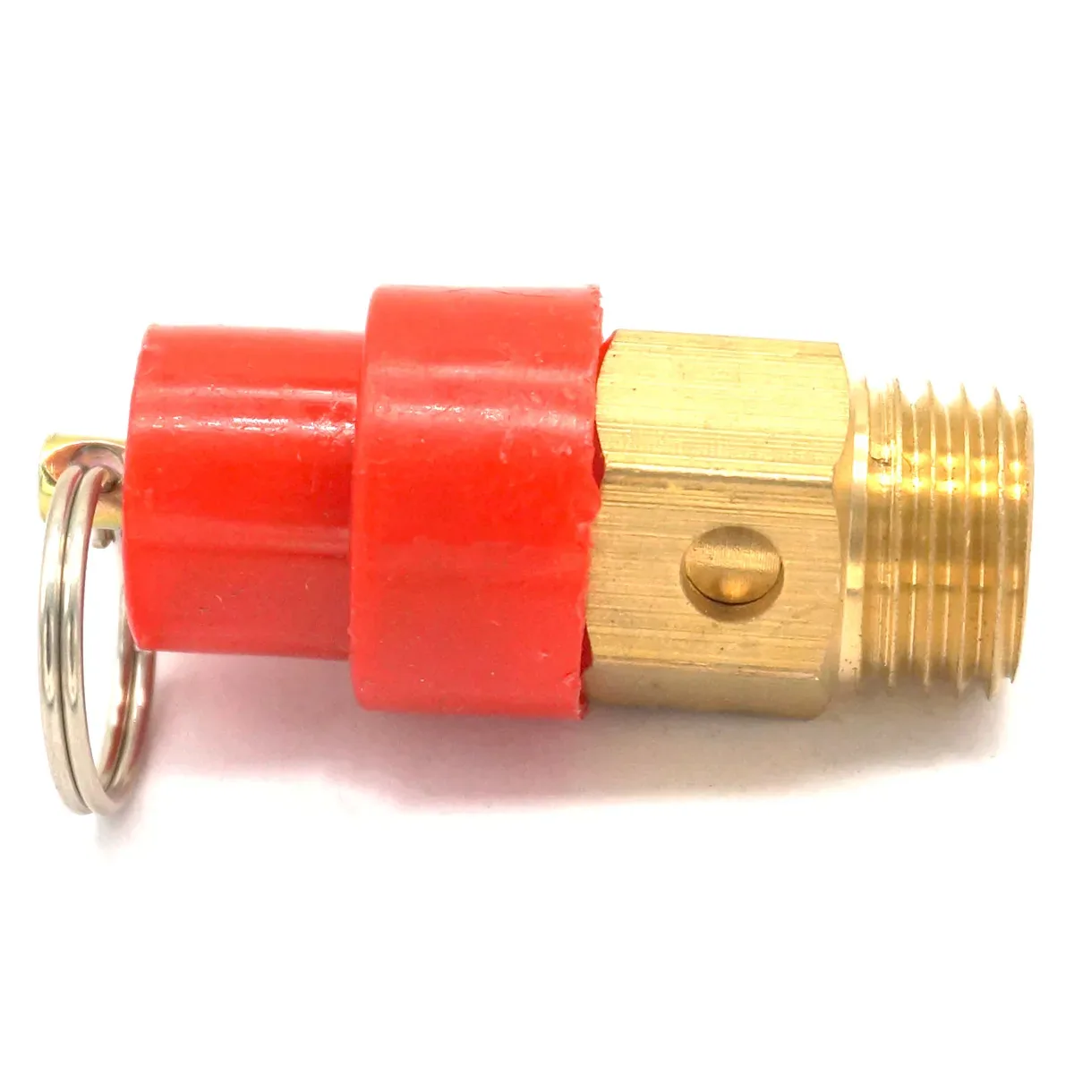 Air Compressor Safety Relief Valve | 3 to 15 Bar | 1/8" or 1/4" BSP Male Brass - Thumbnail 2