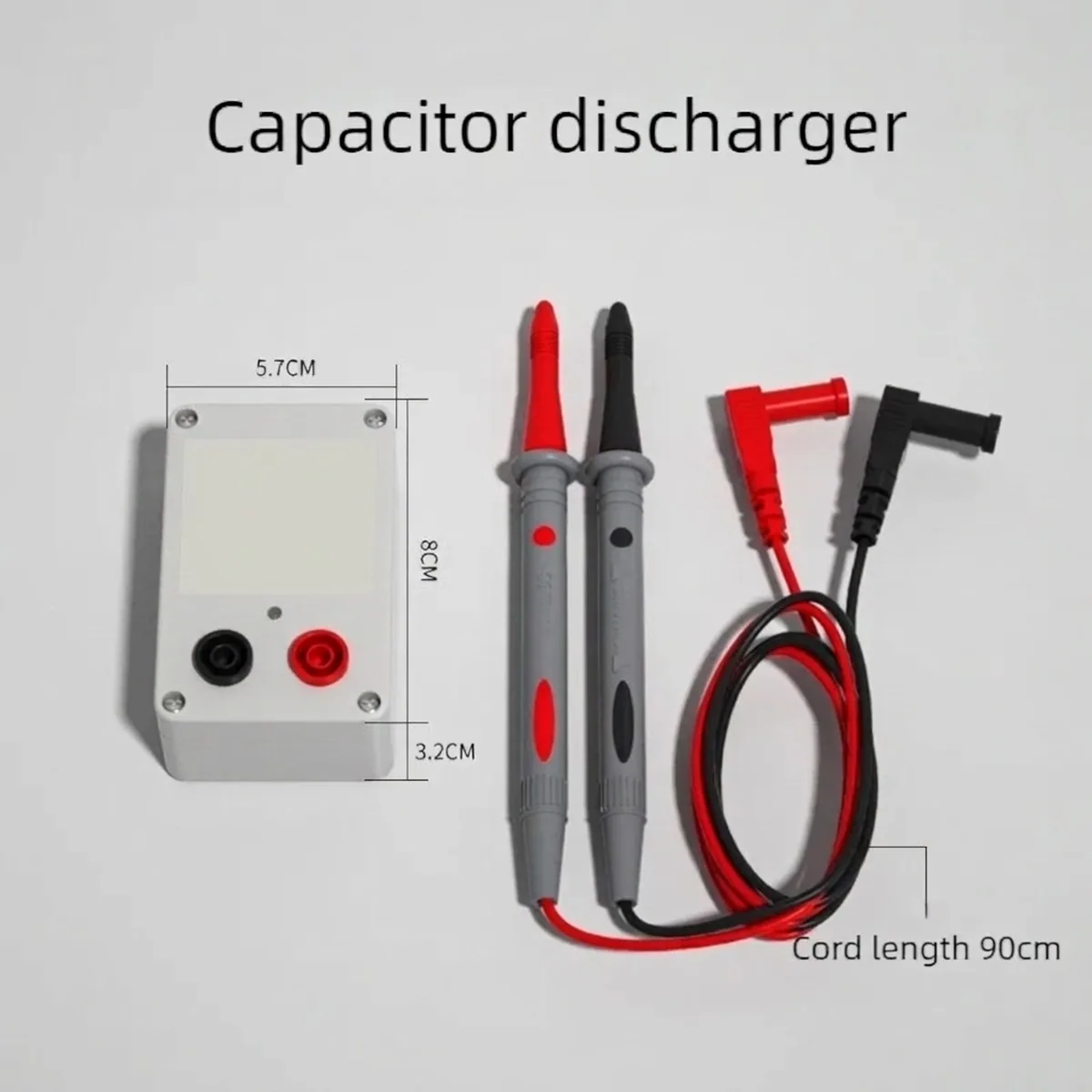 Capacitor Discharger | Red and Green Polarity Light | Below 1000V, 4mm Leads - Thumbnail 4