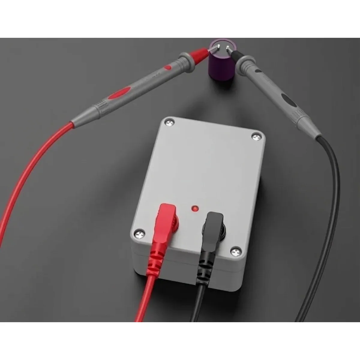 Capacitor Discharger | Red and Green Polarity Light | Below 1000V, 4mm Leads