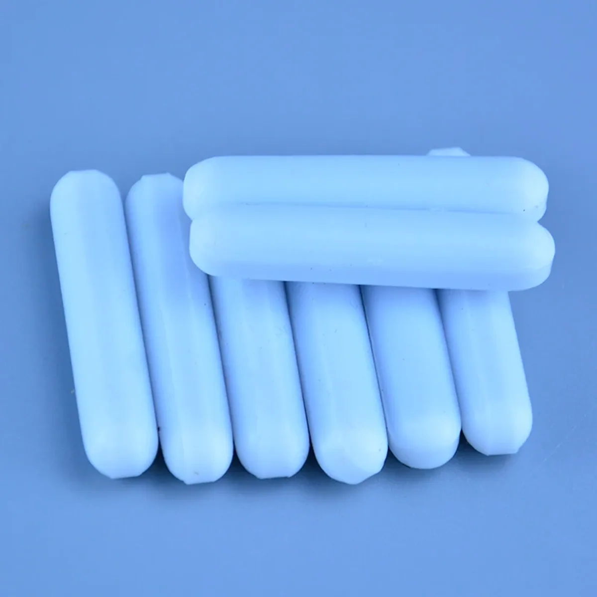 Lab Glassware PTFE Magnetic Stir Bars | White, No Pivot Ring | C3x5 to C8x45