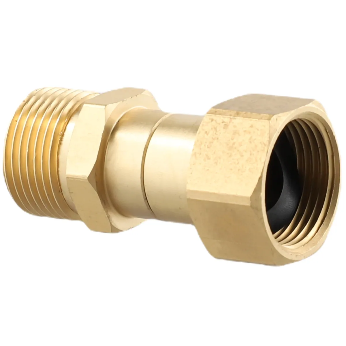 Pressure Washer Hose Connector | Brass M22 Swivel | 14mm Bore