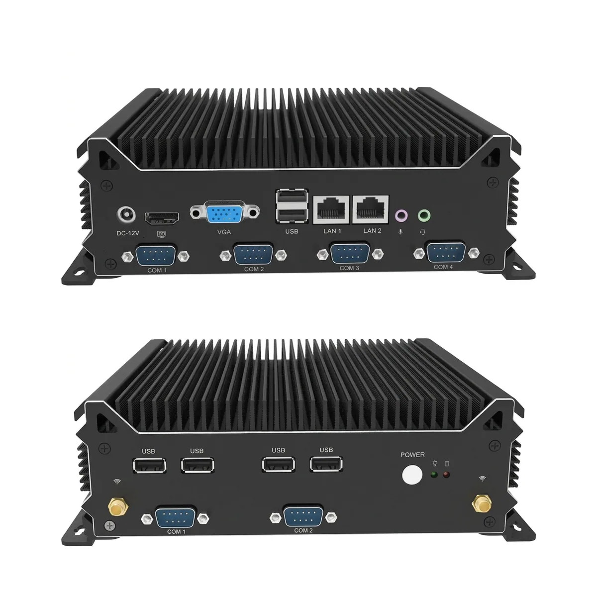 Fanless Industrial Mini PC | 6x RS232 COM | Dual Gigabit LAN - Thumbnail 4
