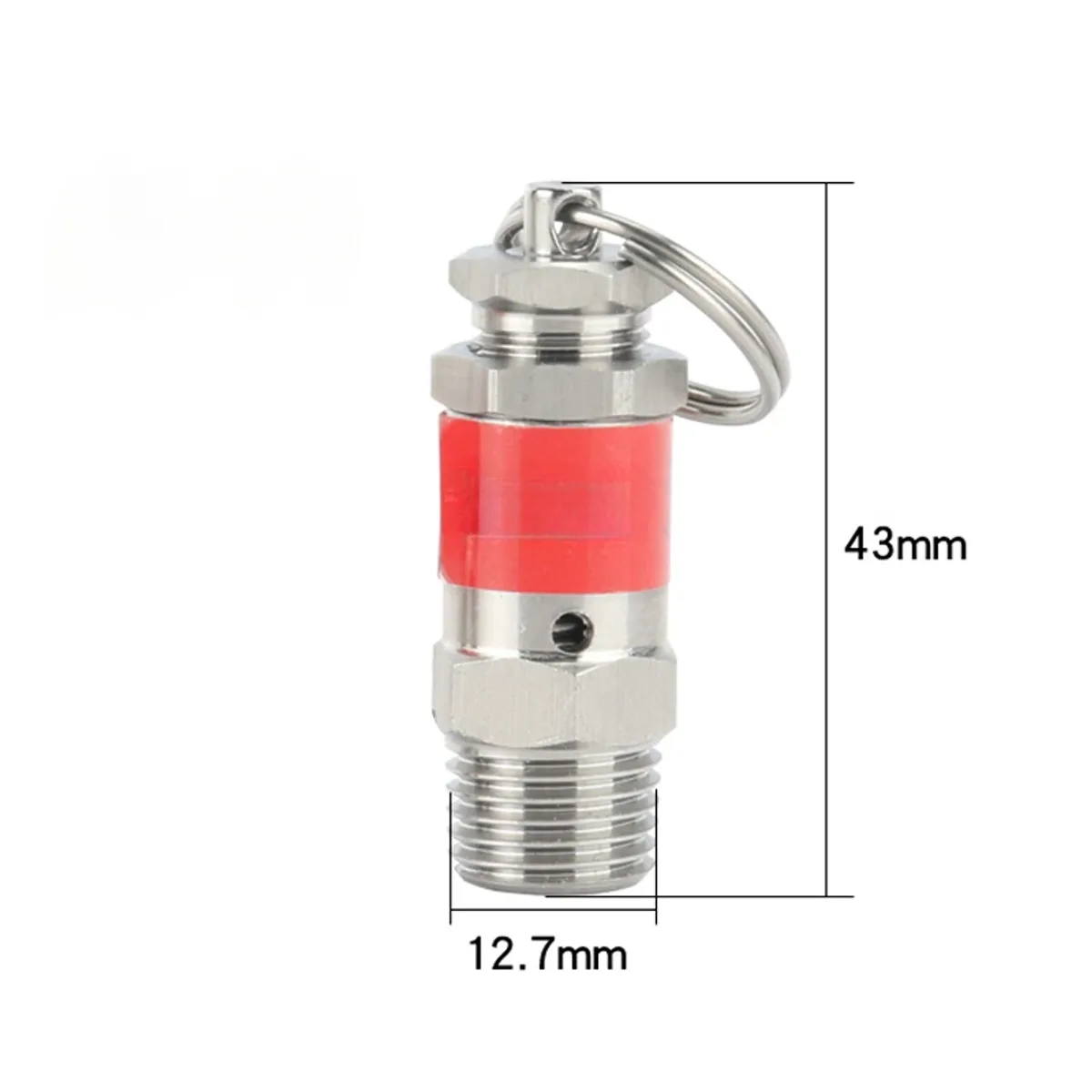 Air Compressor Safety Relief Valve | 1/8" or 1/4" BSPT | 0.5 to 10 Bar - Thumbnail 3