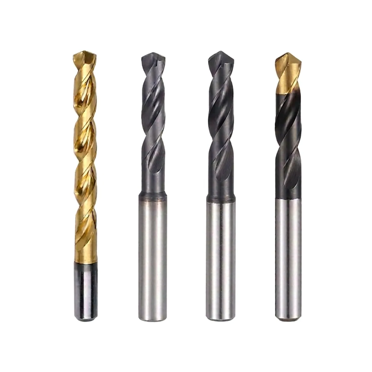 LOCO HSS-PM twist drill bit with powder metallurgy construction for superalloy and high-performance metal drilling. Short cut design.