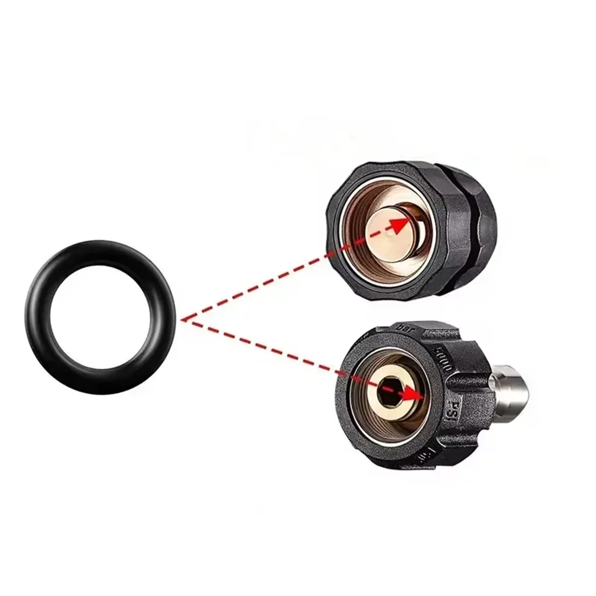 Parts for Pressure Washers O-Ring Kit | 20 Pieces | 9.2mm ID | M22 and 1/4" - Thumbnail 2
