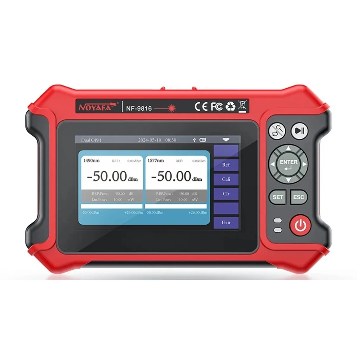 OTDR NF-9816 | 1310/1550nm 28/26dB, 80km | 10G PON OPM, VFL and RJ45