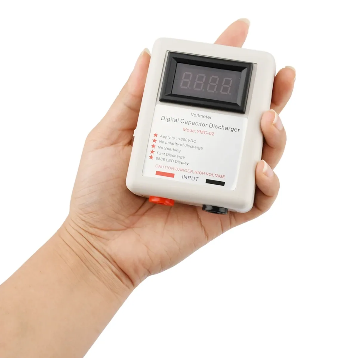 Digital Capacitor Discharger | 4 Digit Voltmeter | Below 800V DC, 150J Max - Thumbnail 2
