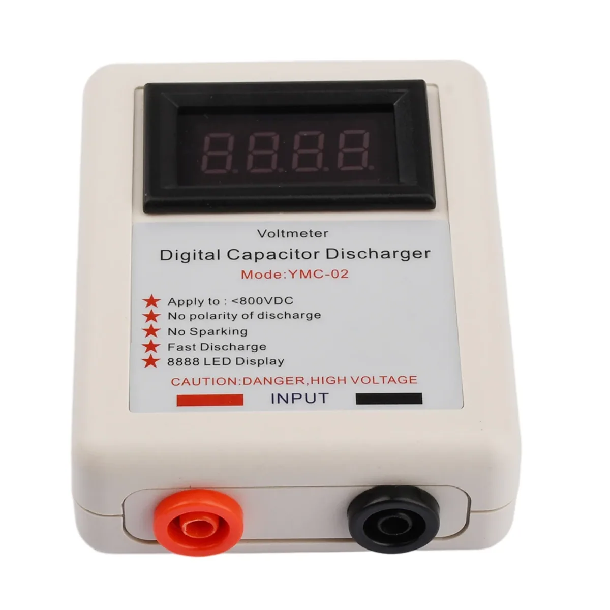 Digital Capacitor Discharger | 4 Digit Voltmeter | Below 800V DC, 150J Max - Thumbnail 3