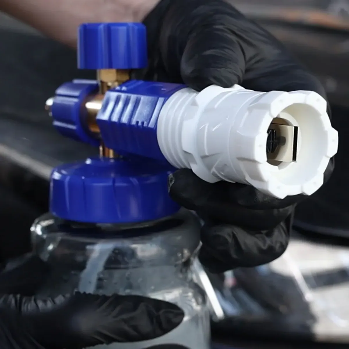 Pressure Washer Snow Foam Lance | 1L Bottle | M22-14mm Adapter | 12 Fittings - Thumbnail 4