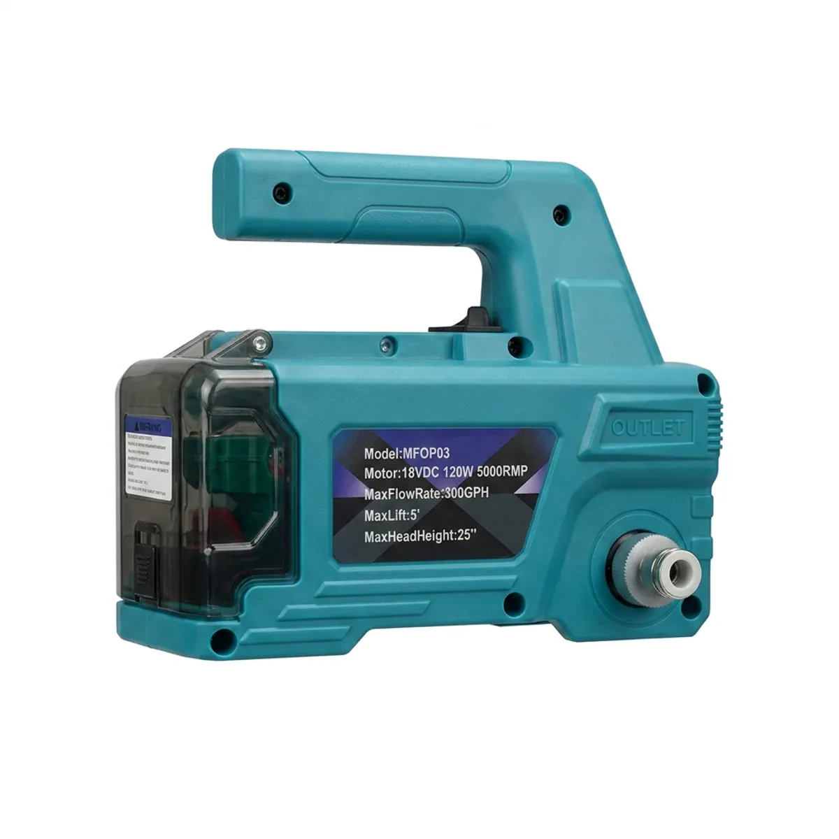 Cordless Oil Extractor Pump | Fits Makita 18V Battery | Engine Fluid Transfer - Thumbnail 2